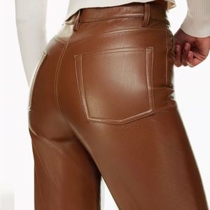 Aritzia Wilfred The Melina Pant Regular Length Size 4 Rich Chestnut Colour